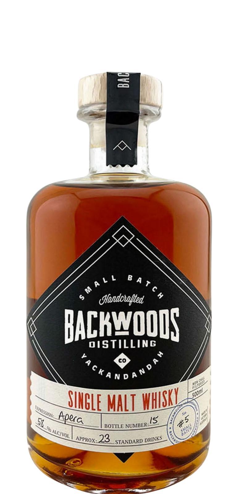 Backwoods Distilling Single Malt Whisky Small Batch
