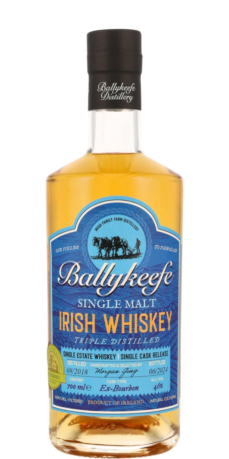 Ballykeefe Distillery 2018 Single Cask Release