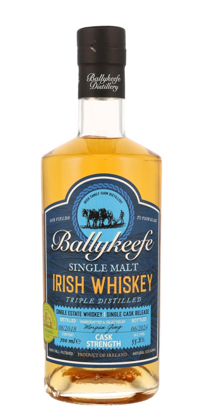 Ballykeefe Distillery 2018 Single Malt Irish Whiskey
