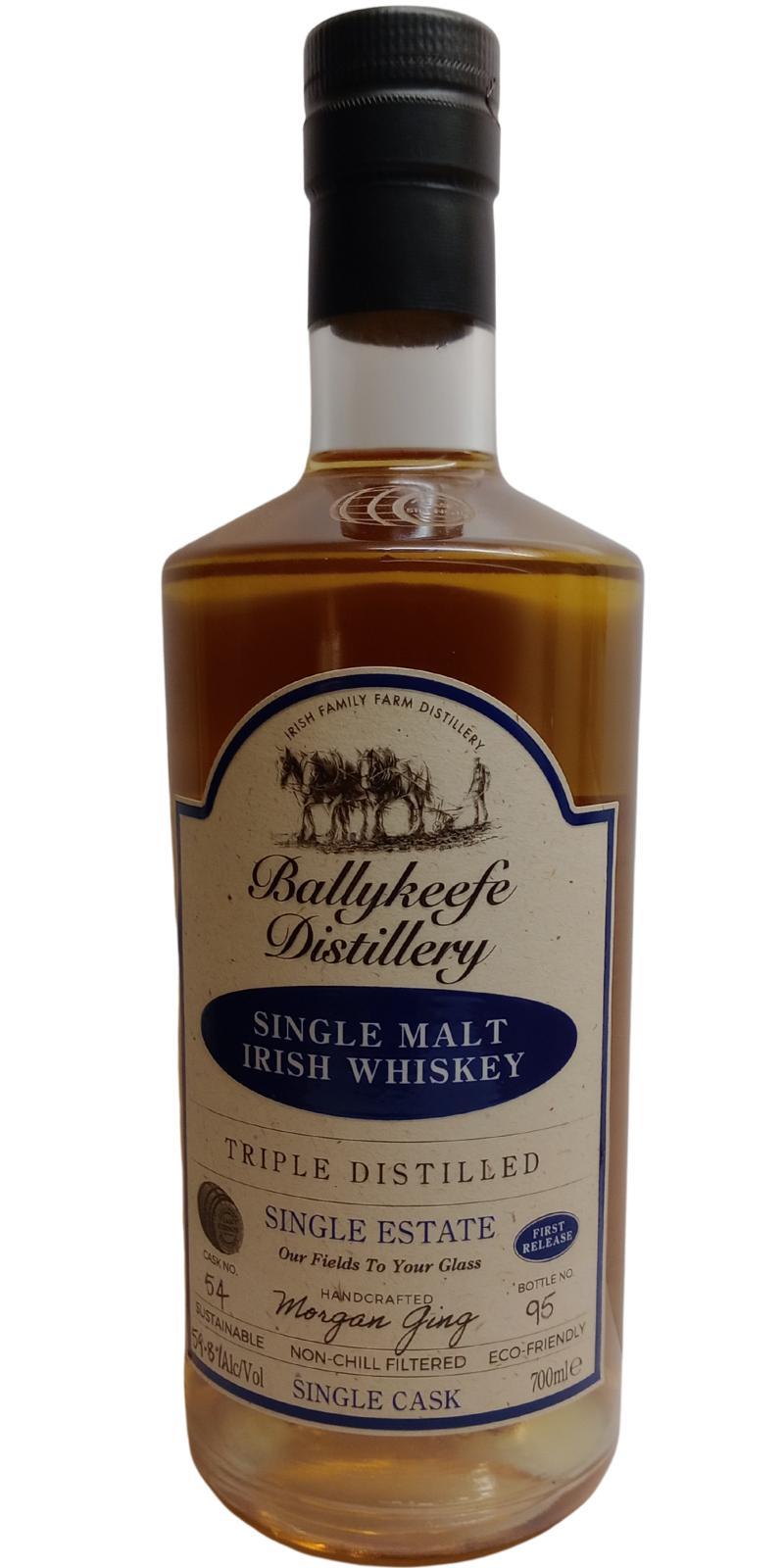 Ballykeefe Distillery Single Malt Irish Whiskey Single Cask