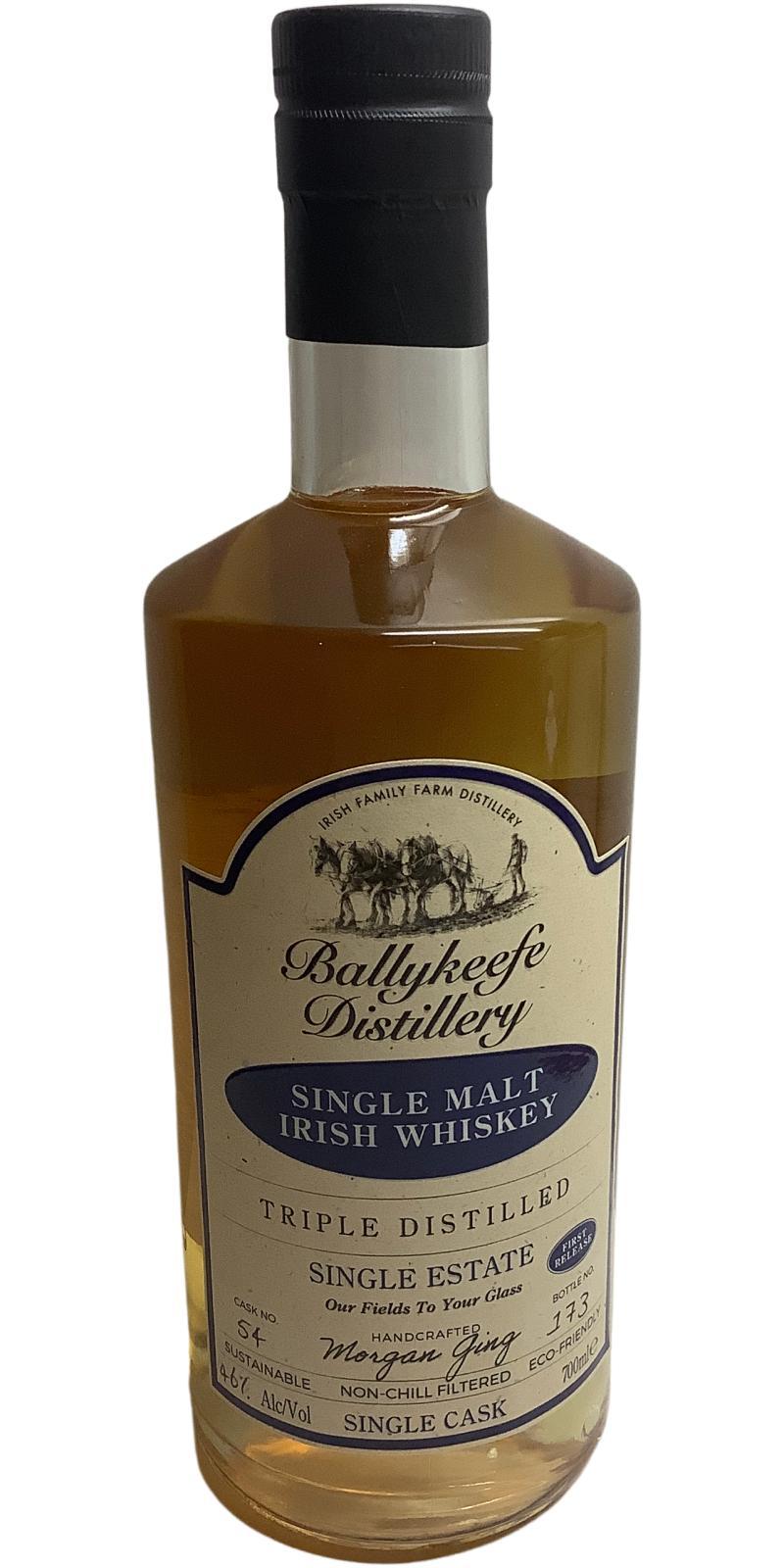 Ballykeefe Distillery Single Malt Irish Whiskey First Release