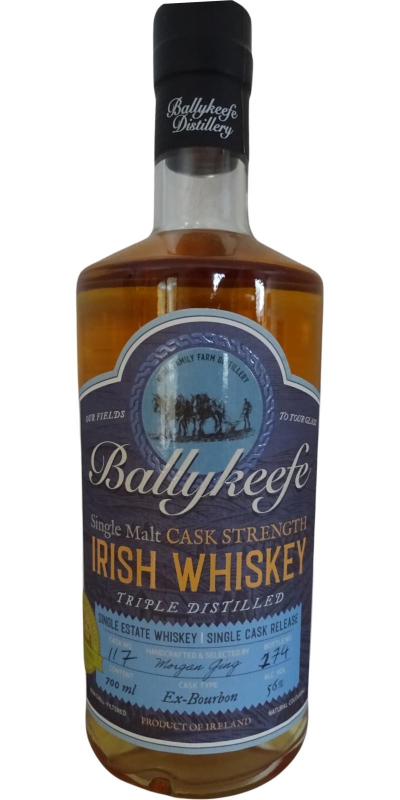 Ballykeefe Distillery Triple Distilled Single Malt Cask Strength