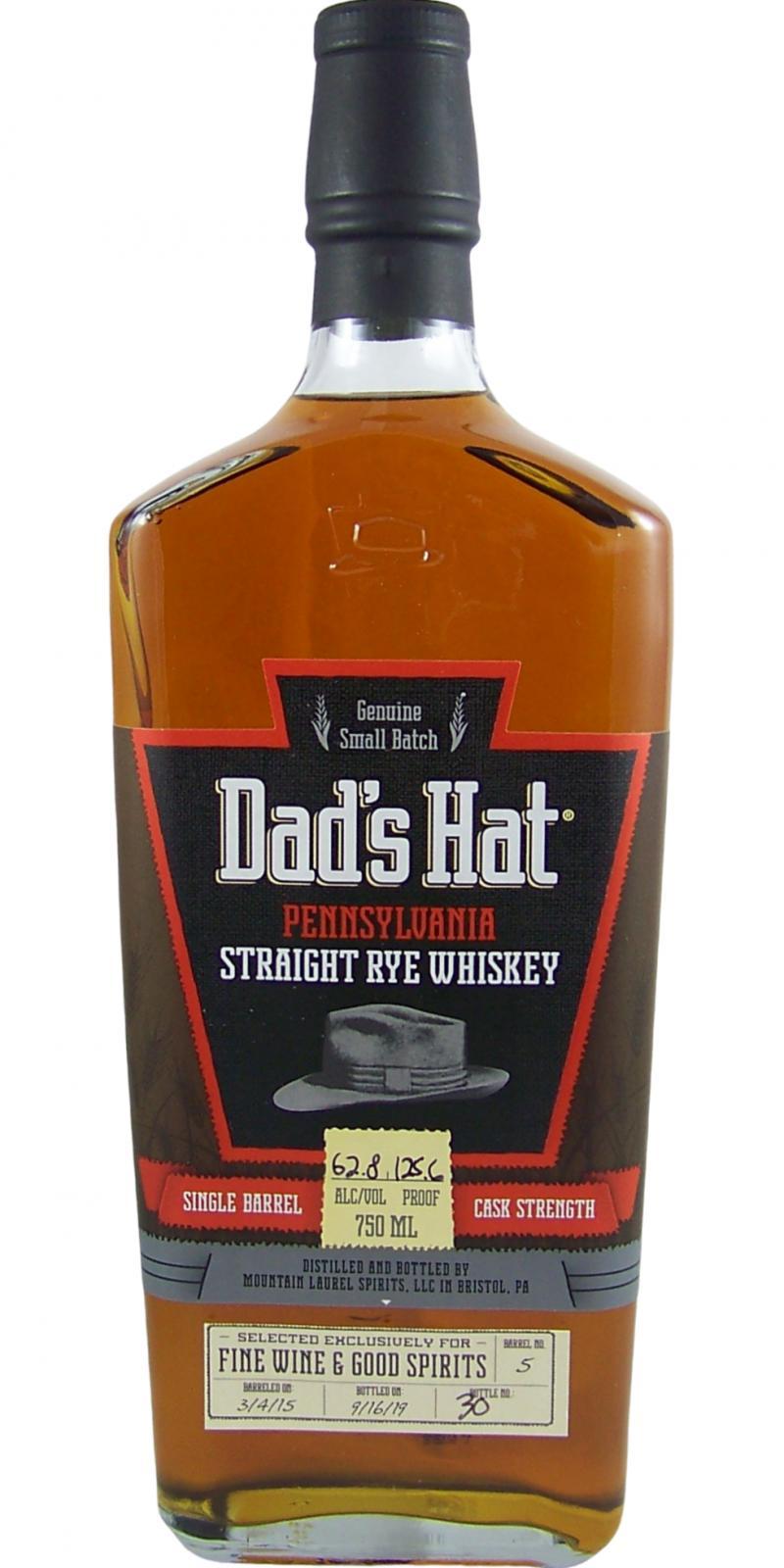 Dad's Hat 2015 Single Barrel - Cask Strength