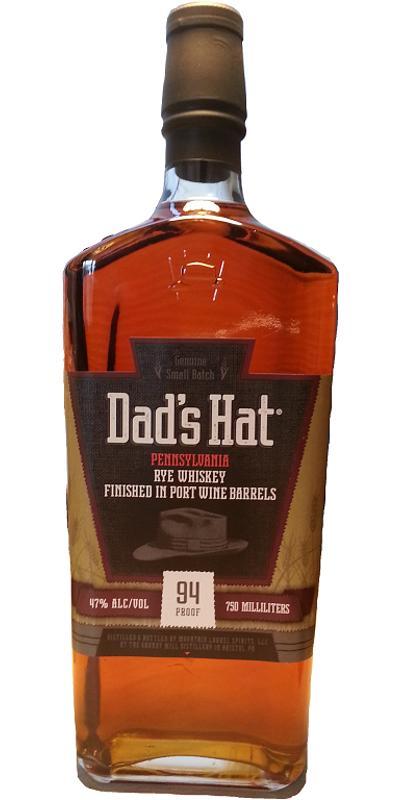 Dad's Hat Port Finished Pennsylvania Rye Whiskey