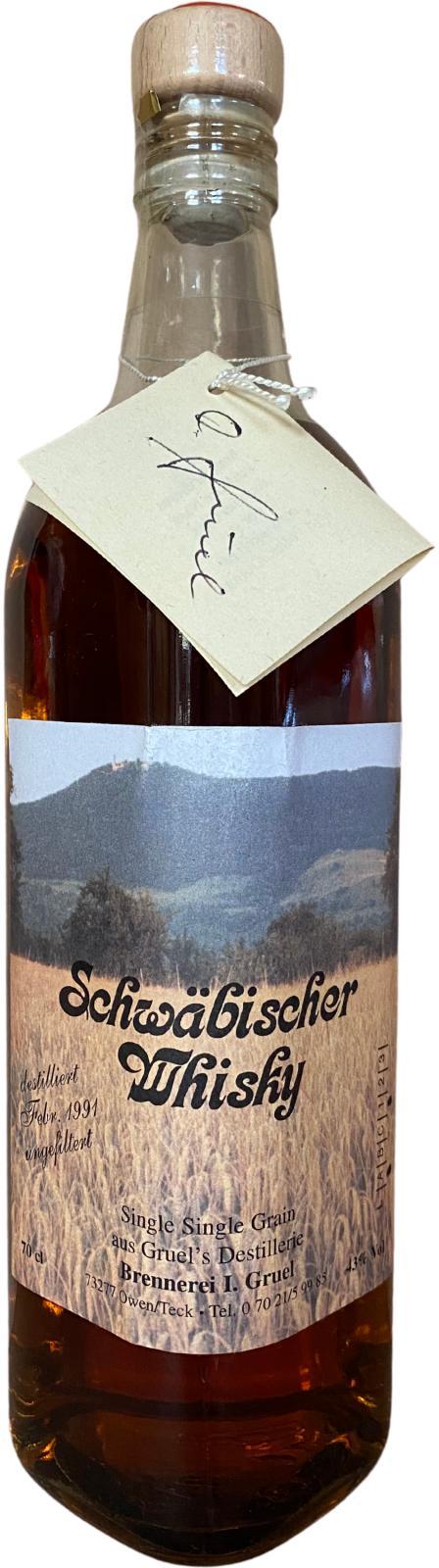 Schwäbischer Whisky 1991  Single Single Grain