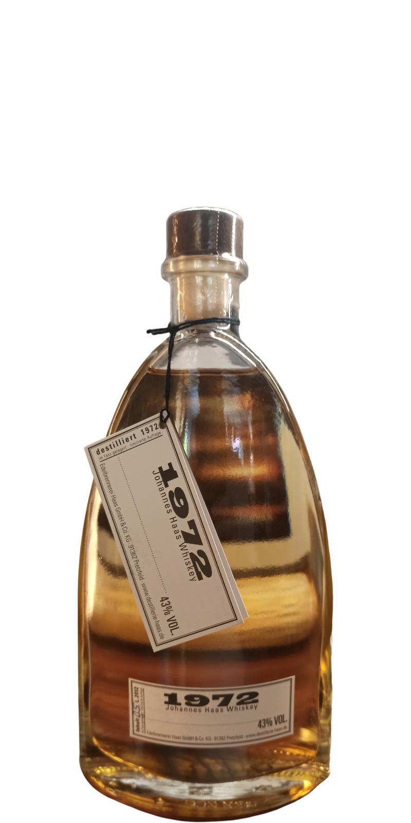 Haas 1972  Johannes Haas Whisky