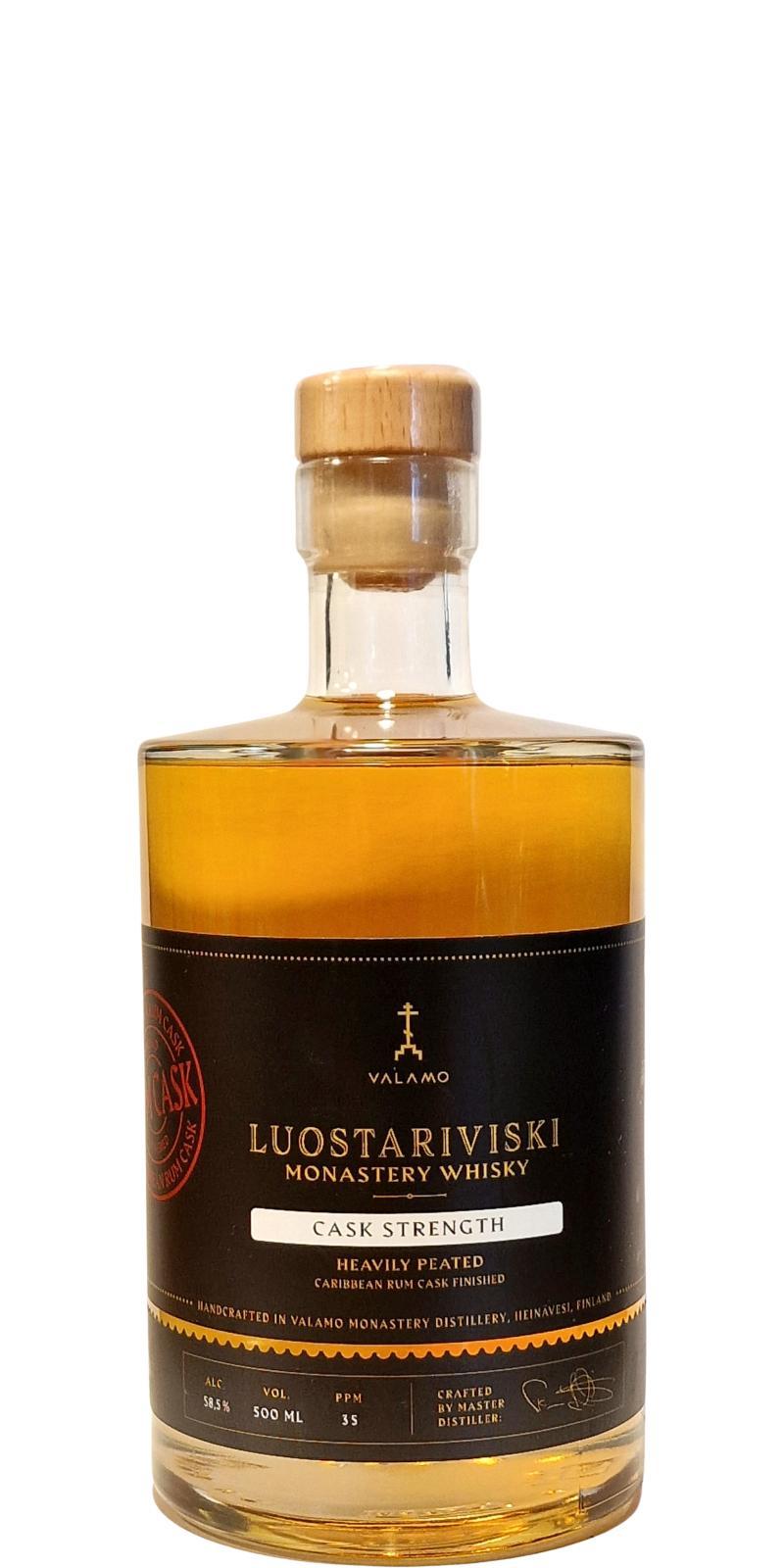 Valamo Luostariviski Monastery Whisky  Cask Strength Heavily Peated (PPM 35)