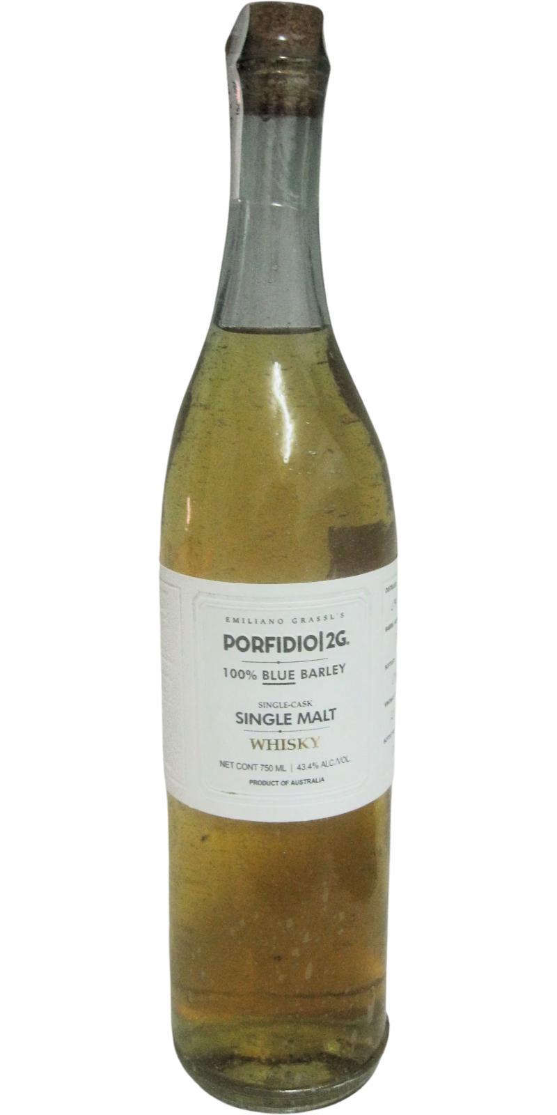 Porfidio|2G 2015  Single Cask - 100% Blue Barley