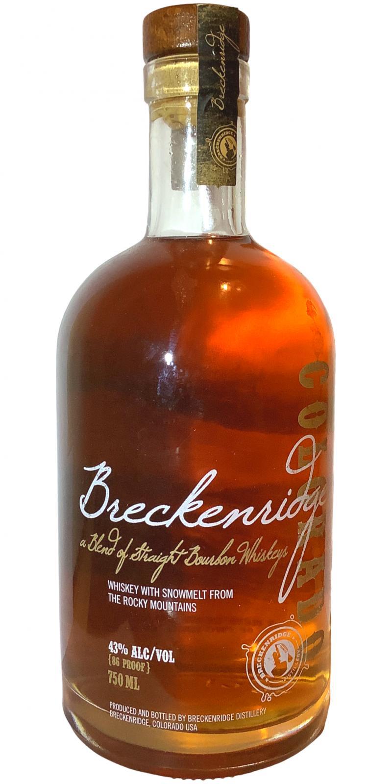 Breckenridge Colorado Blend of Straight Bourbon Whiskeys