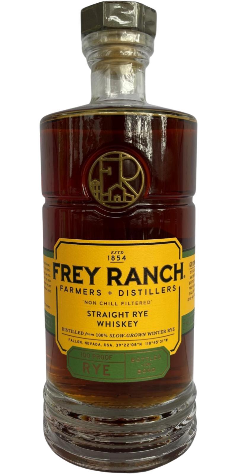 Frey Ranch 06-year-old  Straight Rye Whiskey