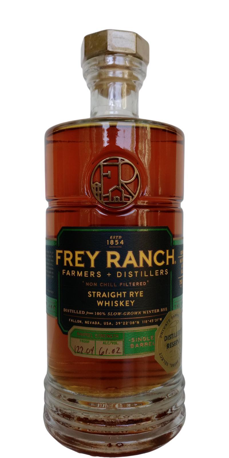 Frey Ranch Single Barrel  Cask Strength Rye