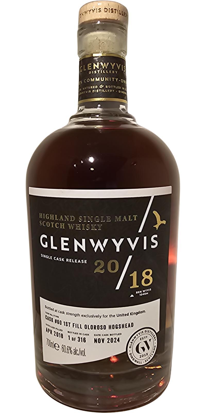GlenWyvis 2018  Single Cask - Cask Strength
