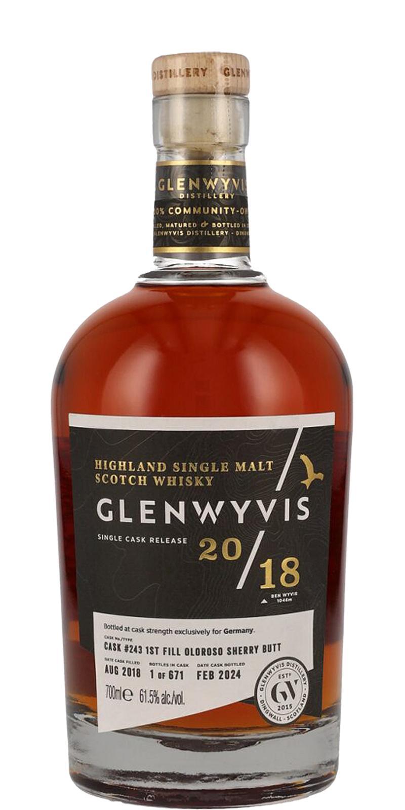 GlenWyvis 2018  Single Cask Release