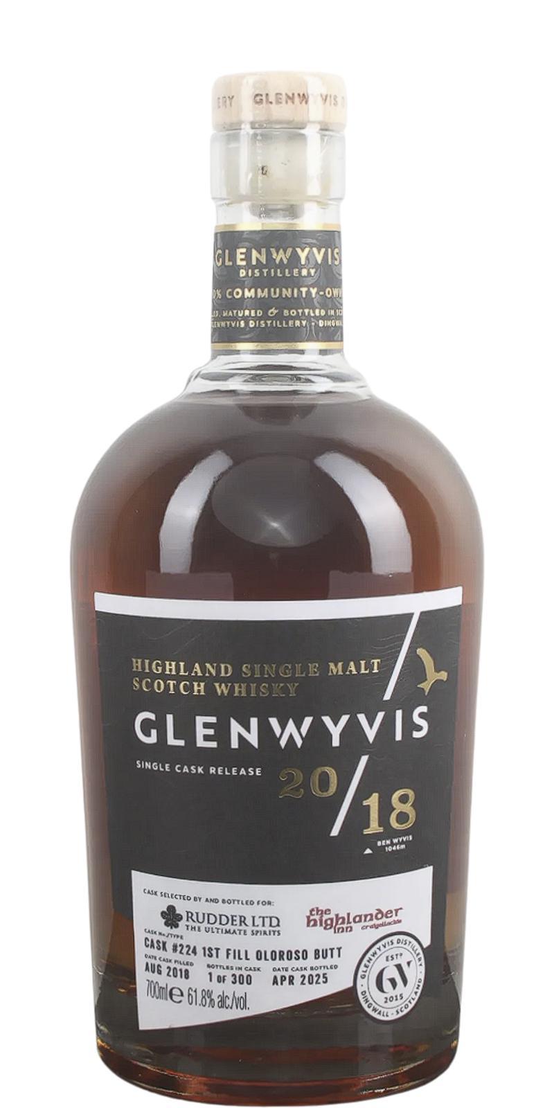 GlenWyvis 2018  Single Cask Release