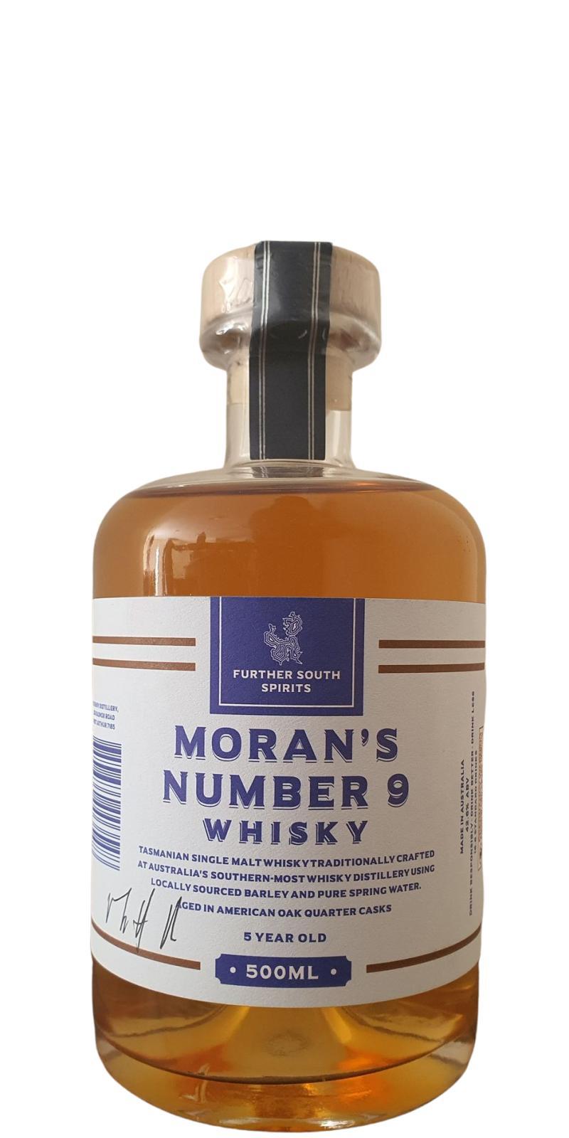Moran's Number 9 Further South Spirits