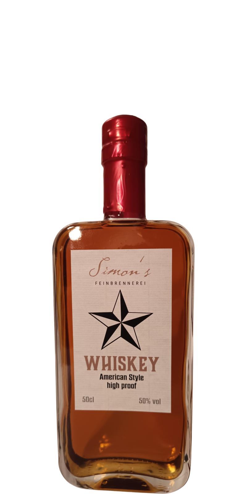 Simon's Whiskey American Style high proof