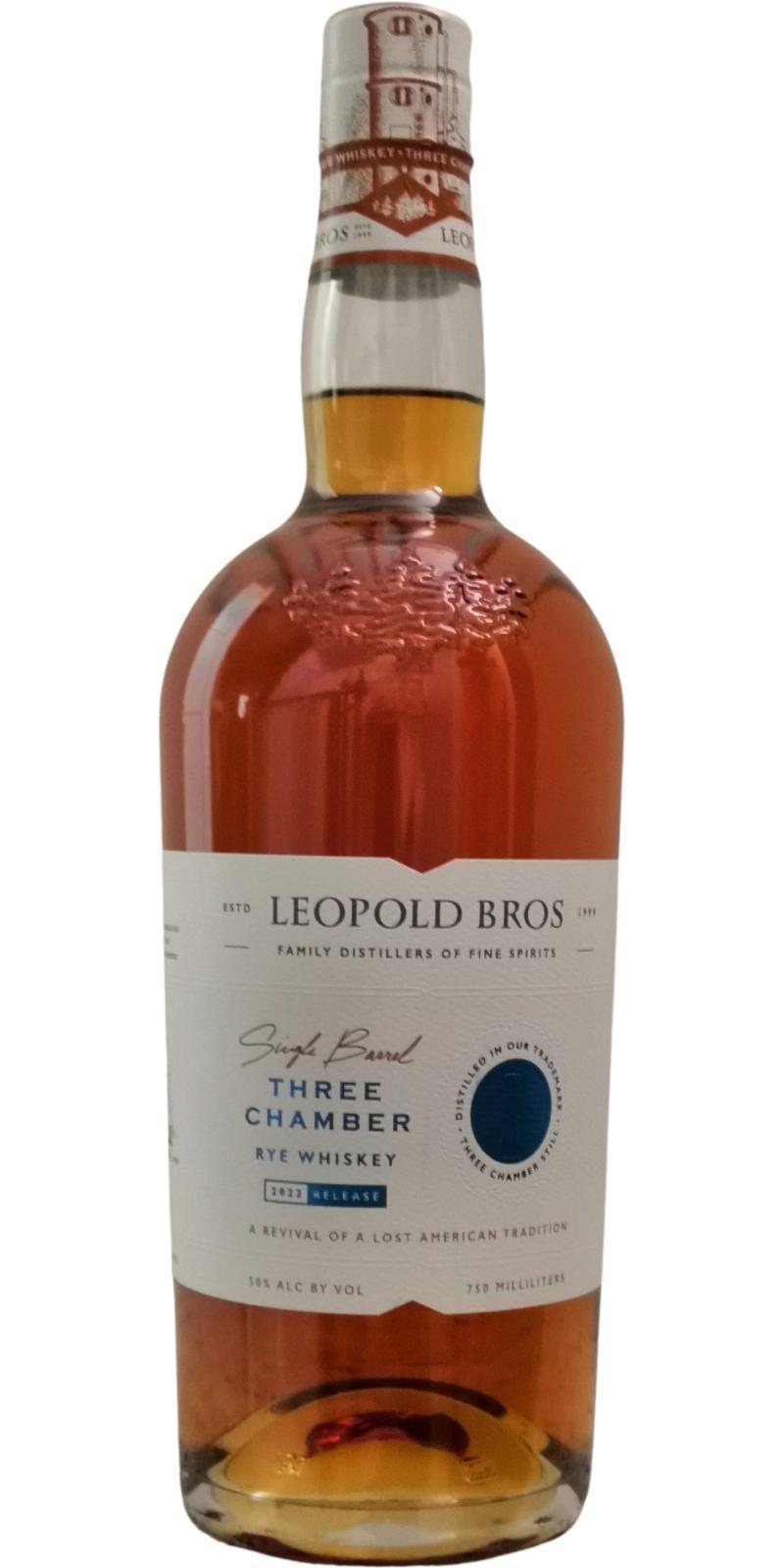 Leopold Bros Three Chamber Rye  Bottled in Bond