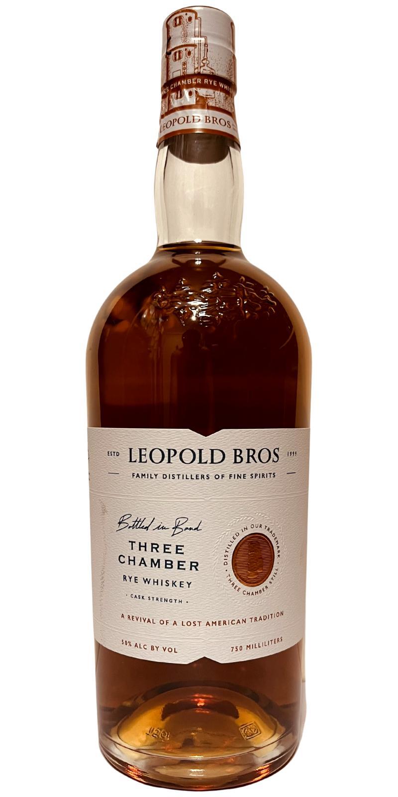 Leopold Bros Three Chamber Rye  Bottled in Bond