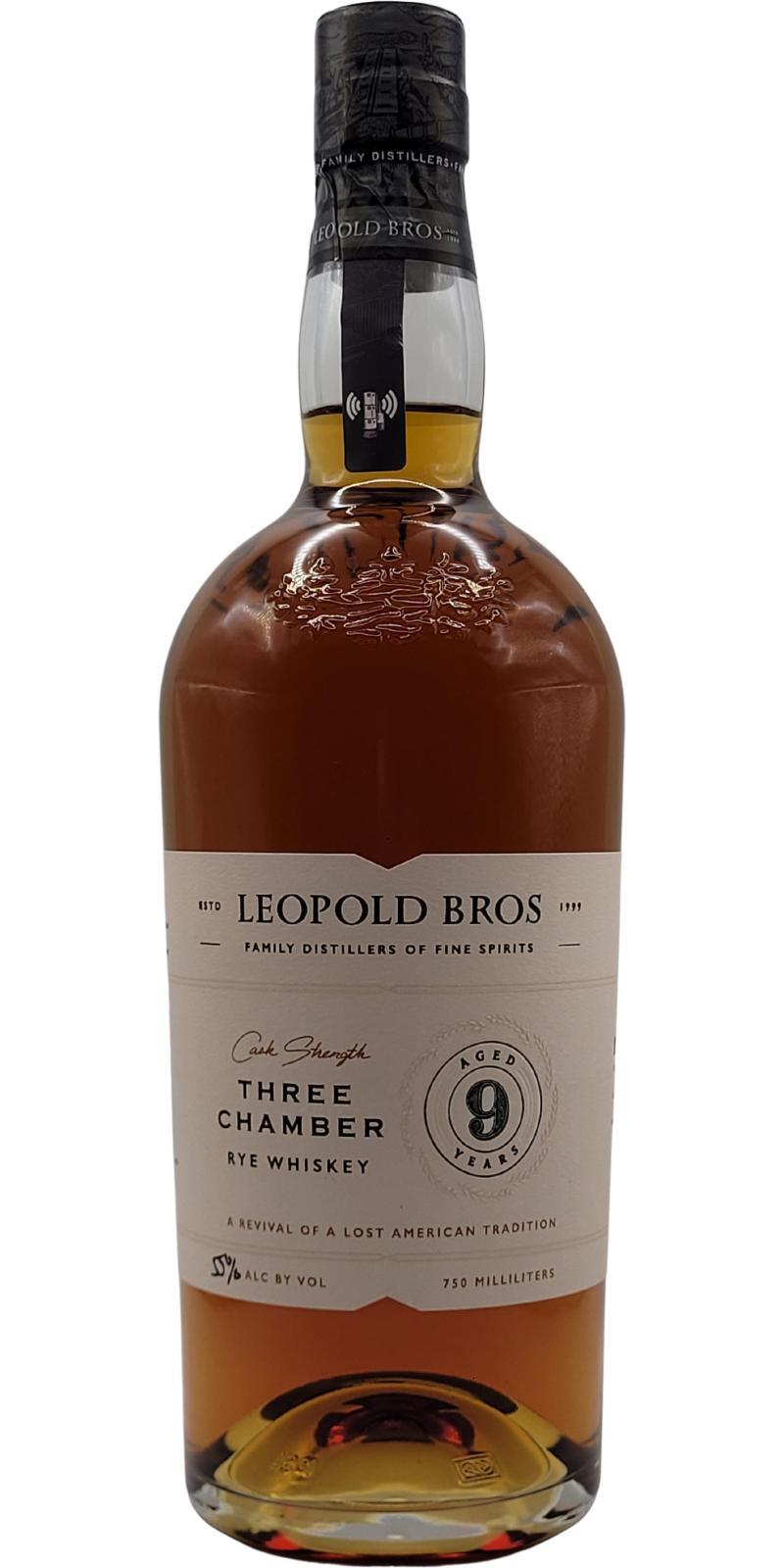 Leopold Bros Three Chamber Rye  Cask Strength