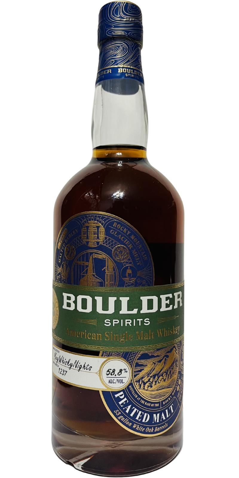 Boulder Spirits American Single Malt Whiskey  Peated Malt