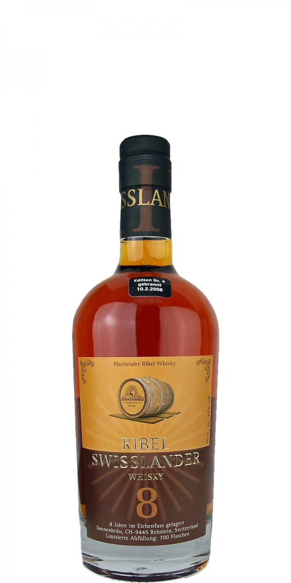 Sonnenbräu 2008  Ribel - Swisslander Whisky - Edition Nr. 4