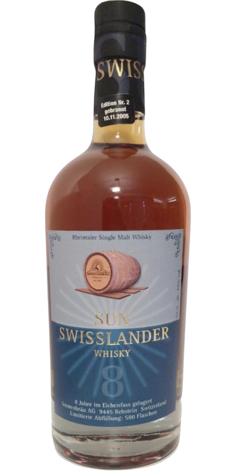 Sonnenbräu 2013  Sun - Swisslander Whisky - Edition6