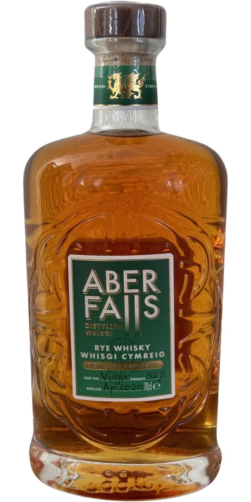 Aber Falls Rye Whisky Whisgi Cymreig Distillery Exclusive