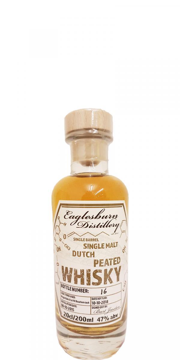 Eaglesburn 2015  Single Malt Dutch Peated Whisky