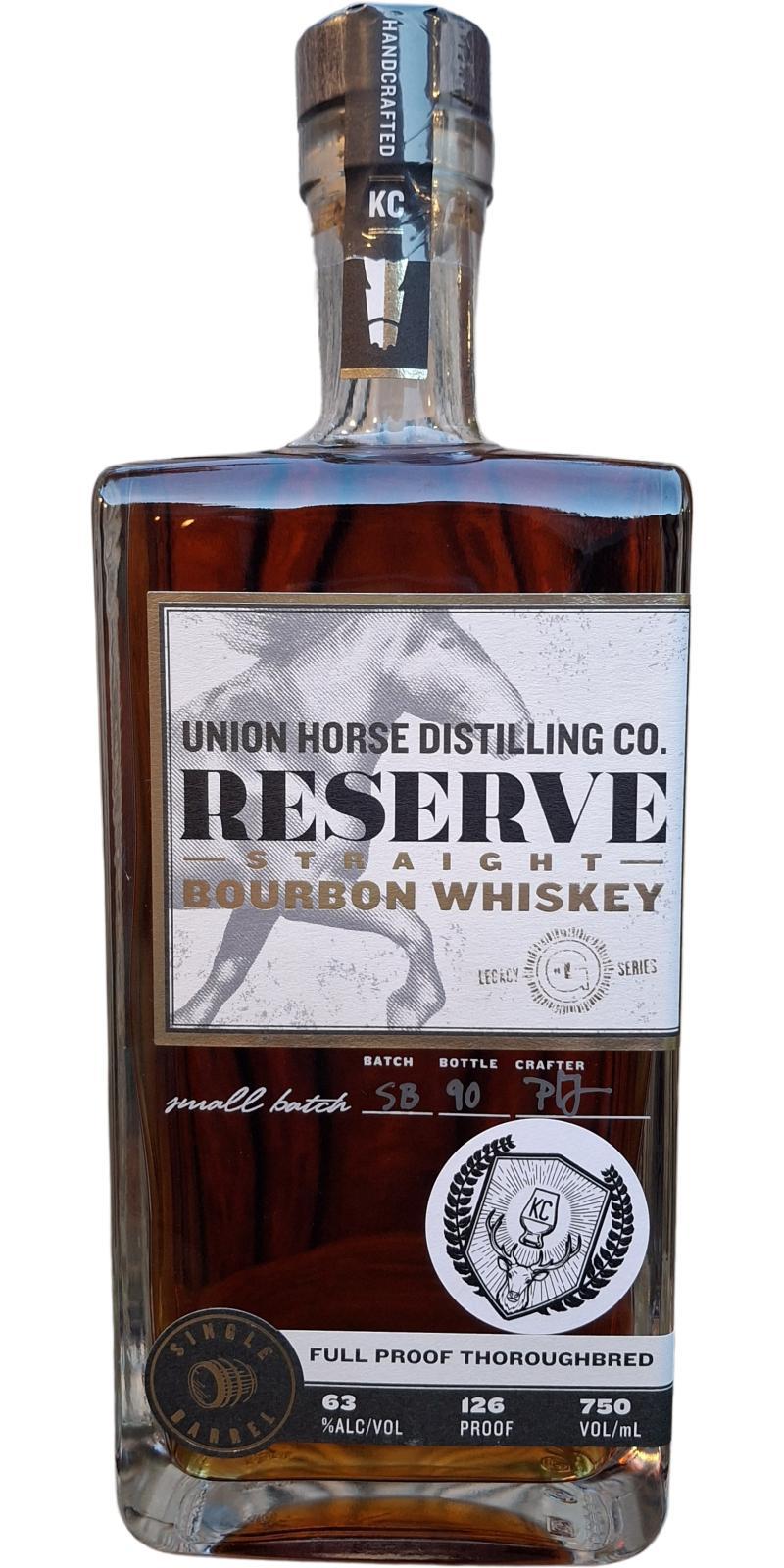 Union Horse 2017  Reserve - Straight Bourbon Whiskey