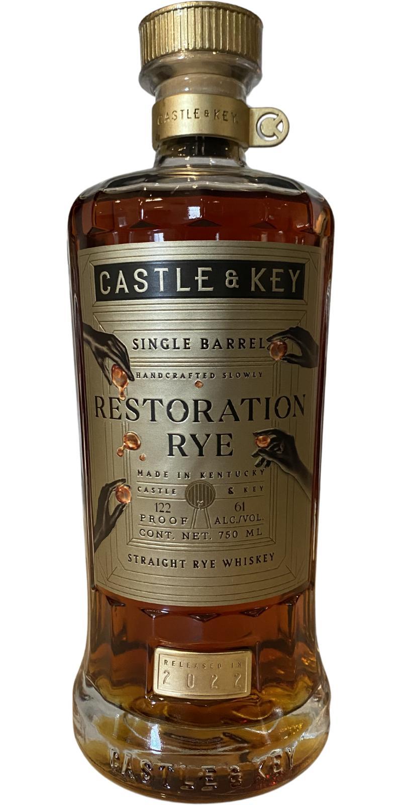 Castle & Key 04-year-old  Restoration Rye - Single Barrel Series