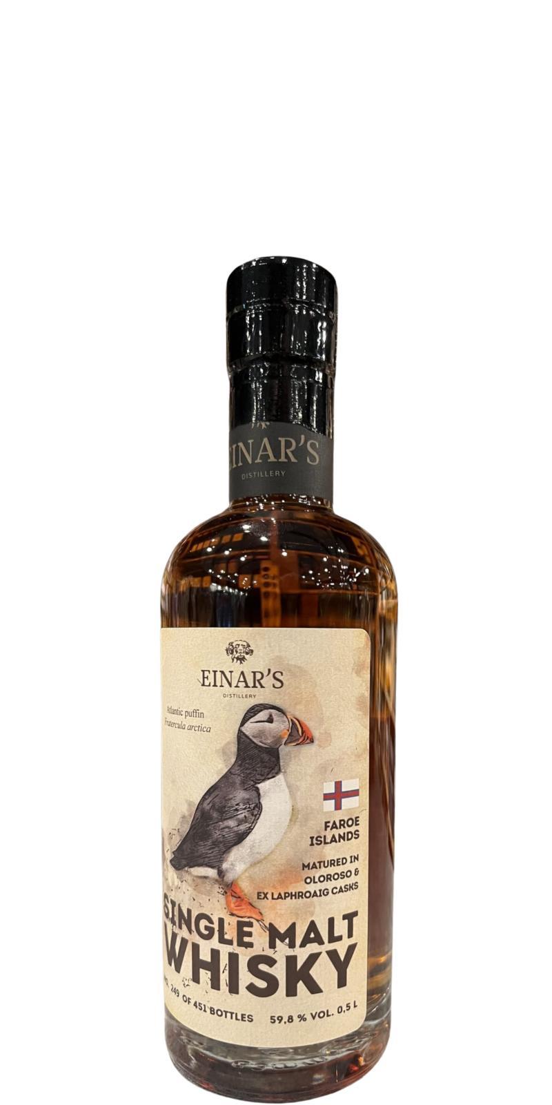 Einar's Single Malt Whisky  Atlantic puffin