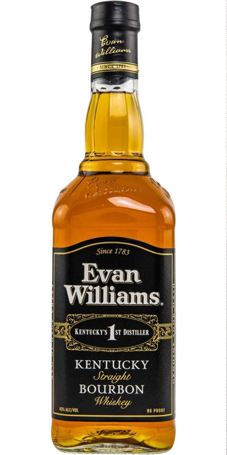 Evan Williams Black Label  Kentucky Straight Bourbon Whiskey