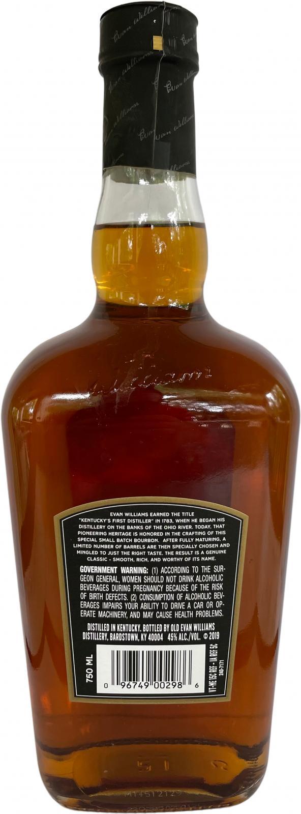 Evan Williams 1783 Small Batch