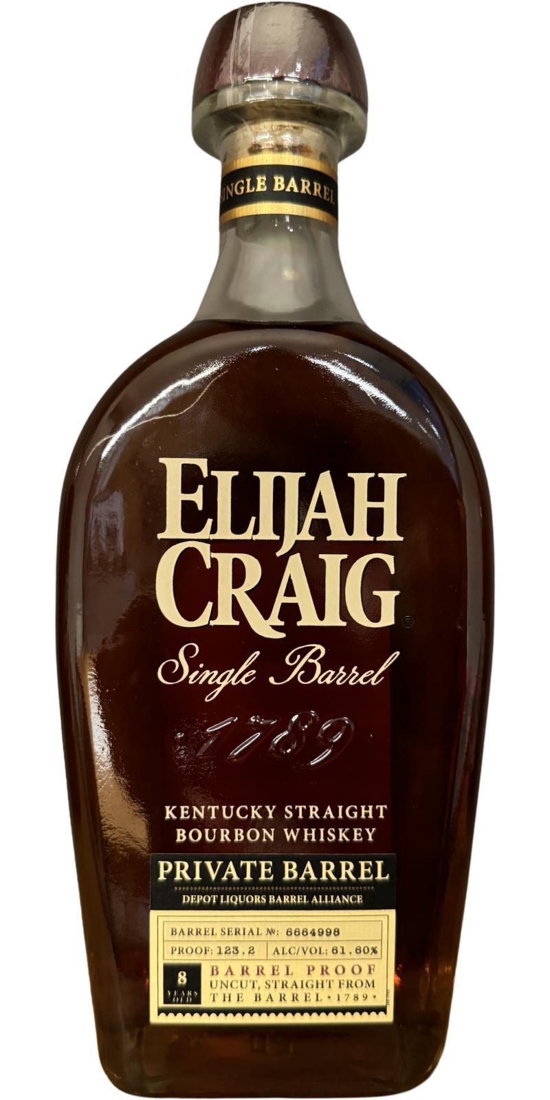 Elijah Craig 08-year-old  Private Barrel
