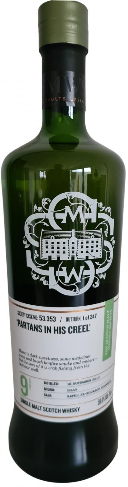 Caol Ila 2010 SMWS 53.353 'Partans in his creel'