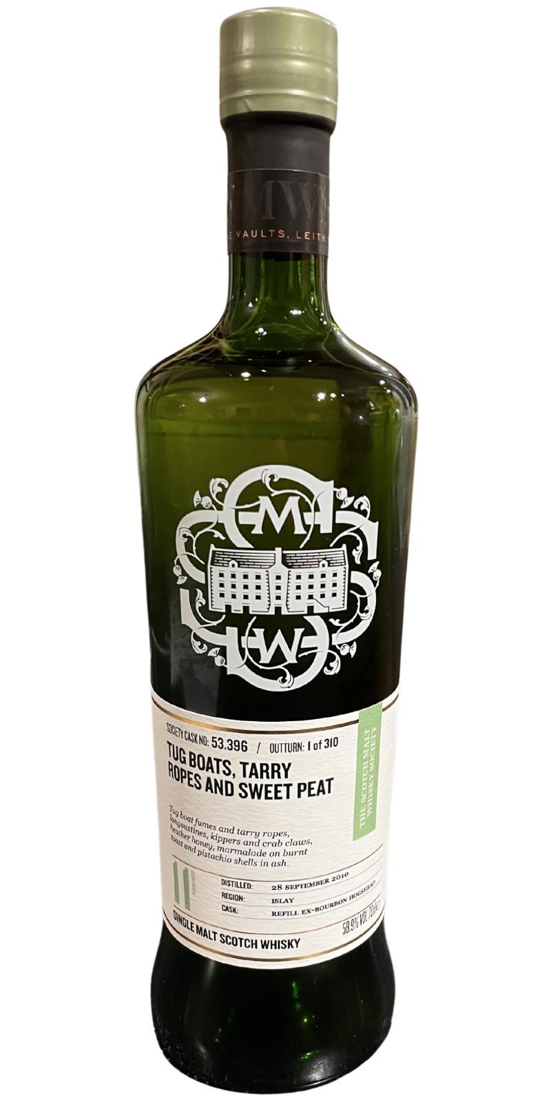 Caol Ila 2010 SMWS 53.396 Tug boats, tarry ropes and sweet peat