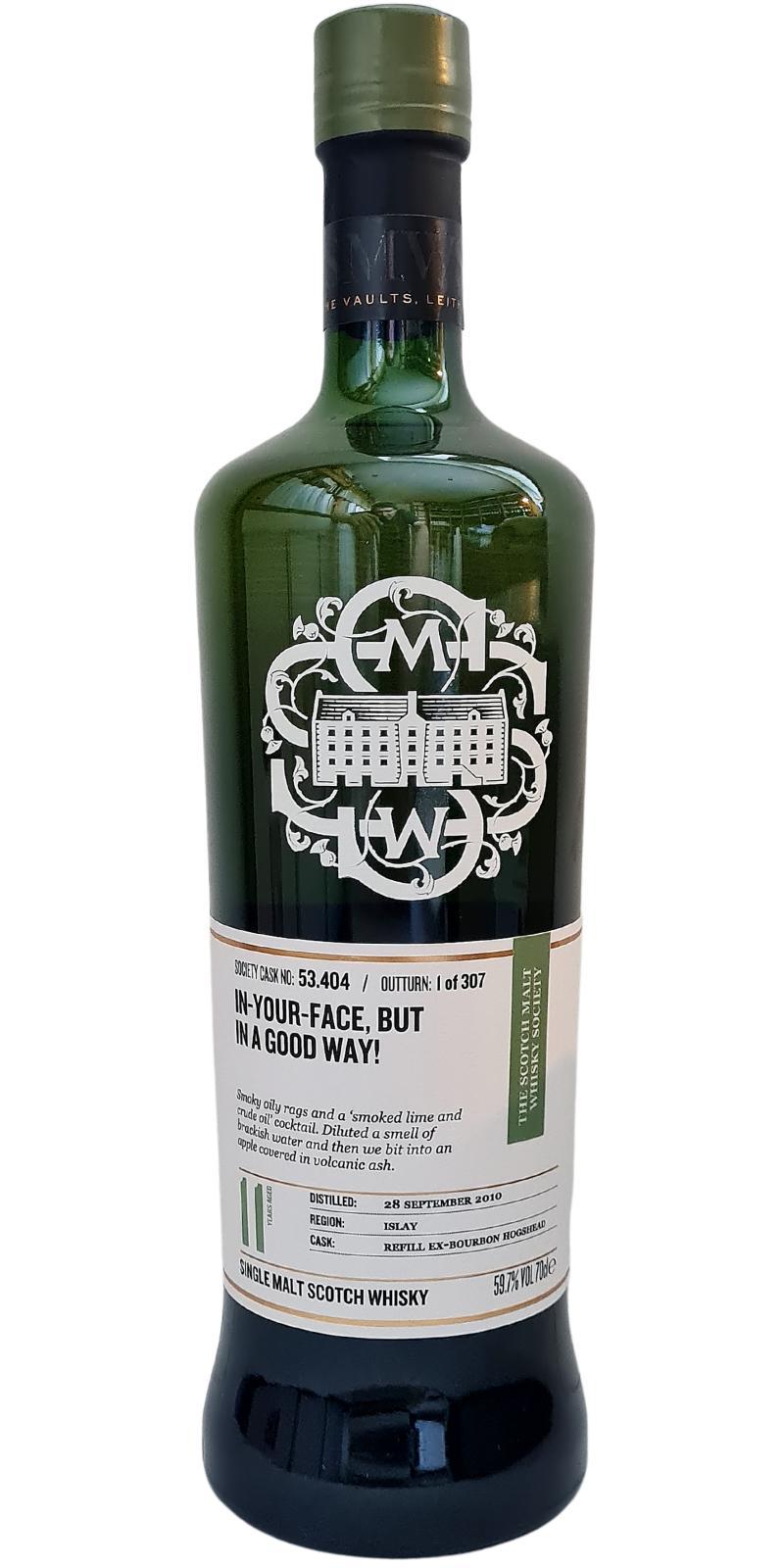 Caol Ila 2010 SMWS 53.404 In-your-face, but in a good way!