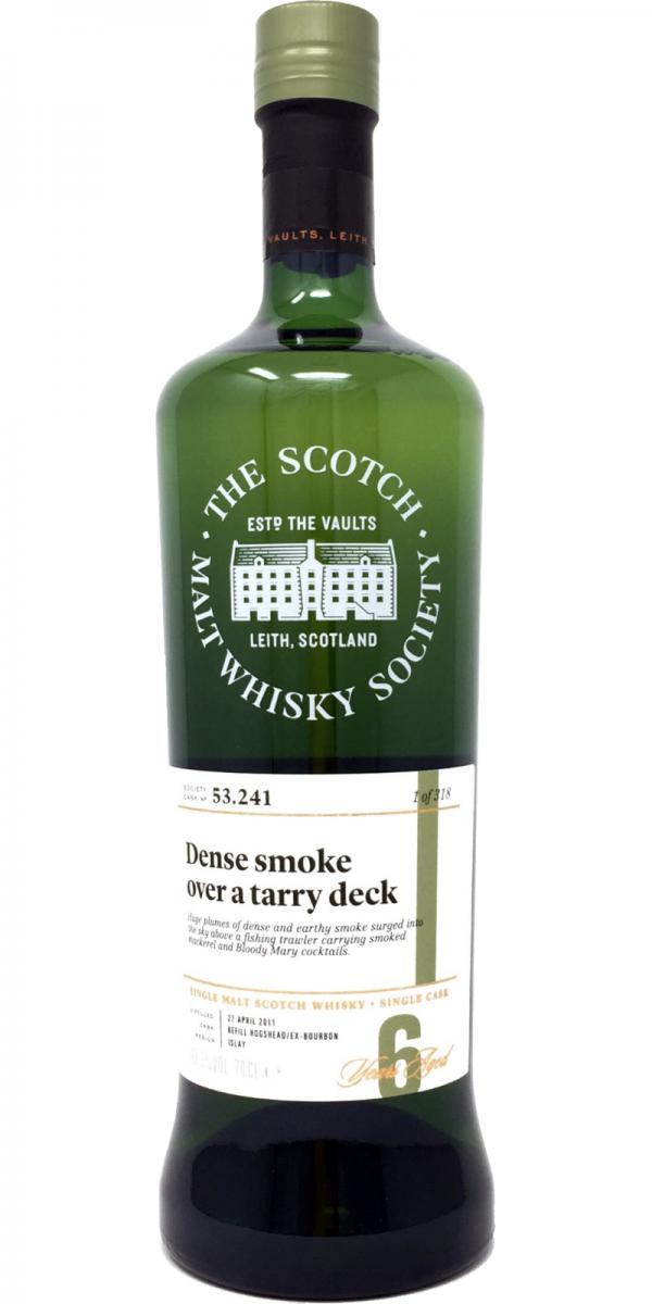 Caol Ila 2011 SMWS 53.241 Dense smoke over a tarry deck