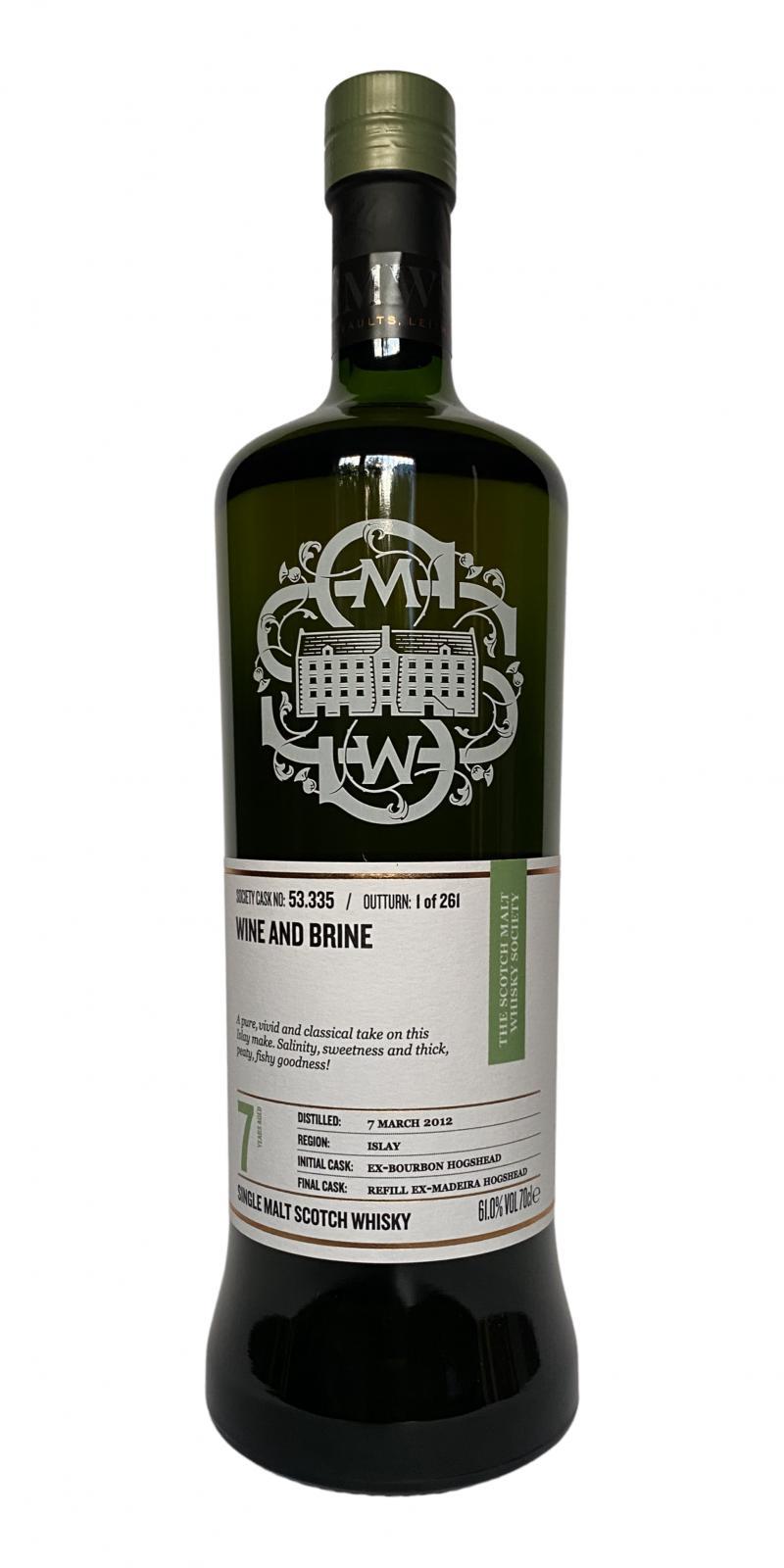 Caol Ila 2012 SMWS 53.335 Wine and brine