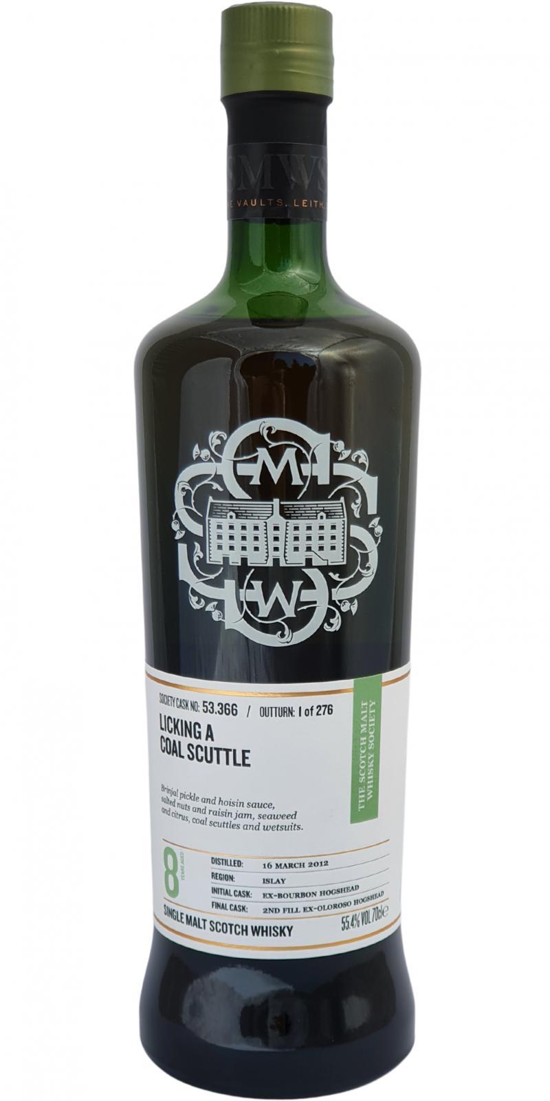 Caol Ila 2012 SMWS 53.366 Licking a coal scuttle