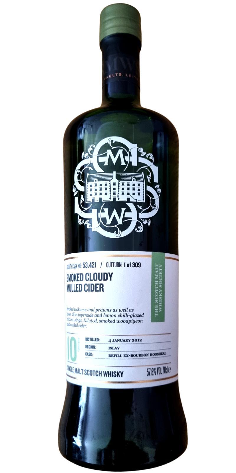 Caol Ila 2012 SMWS 53.421 Smoked cloudy mulled cider