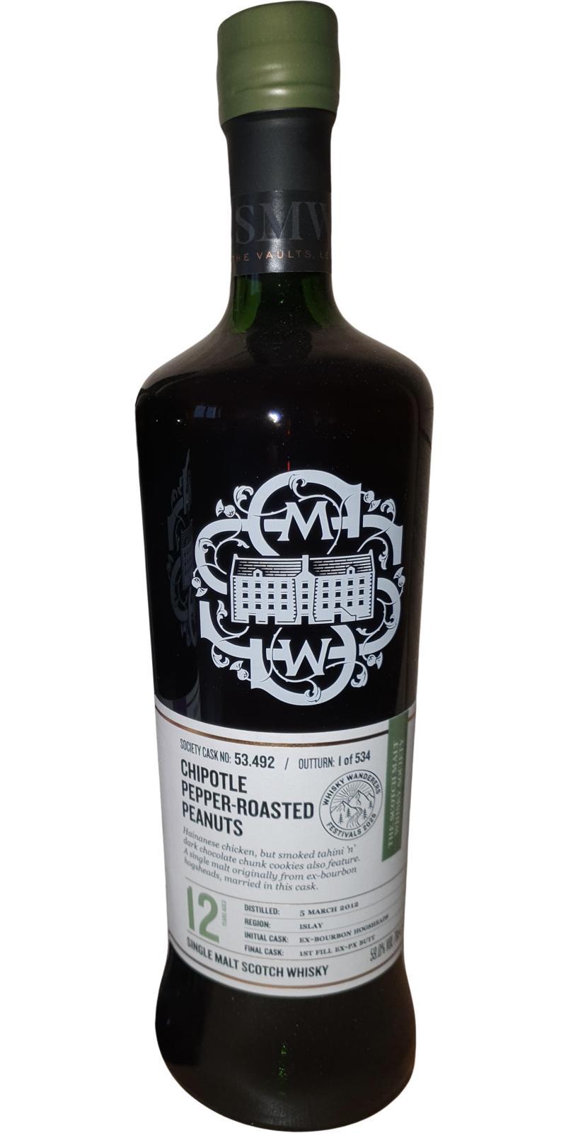 Caol Ila 2012 SMWS 53.492 Chipotle pepper-roasted peanuts