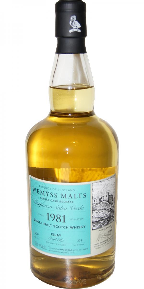 Caol Ila 1981 Wy Carpaccio Salsa Verde