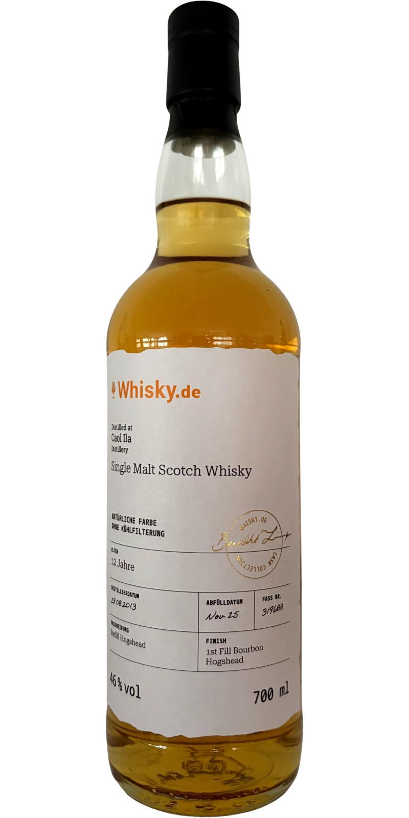 Caol Ila 2013 w.de Whisky.de Cask Collection