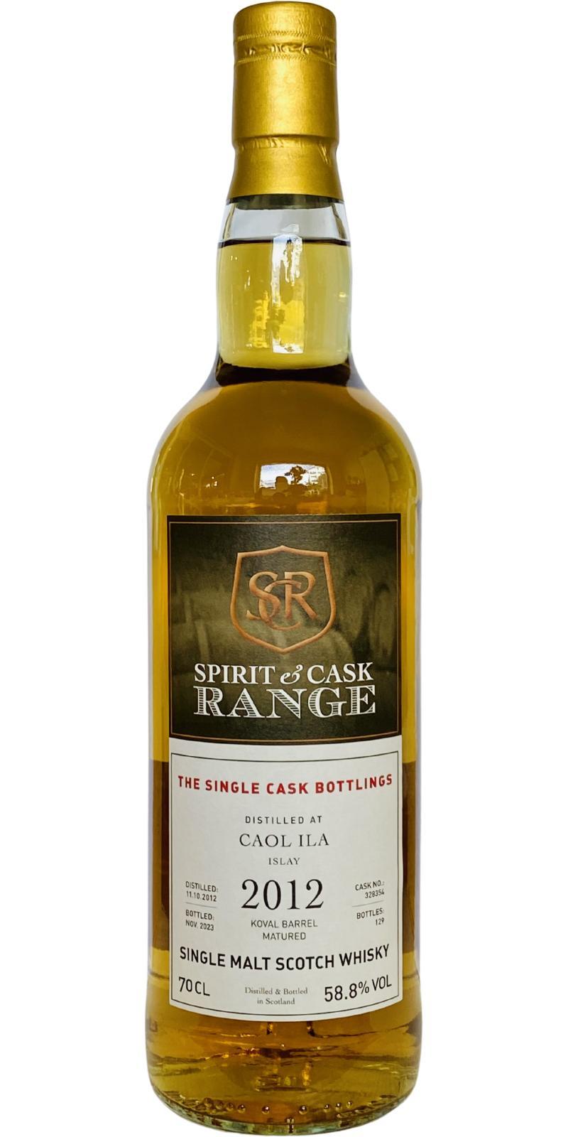 Caol Ila 2012 Wx Spirit & Cask Range