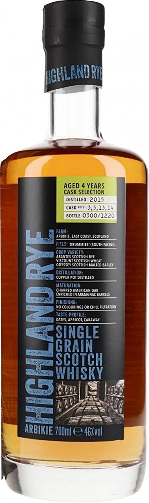 Arbikie 2015  Highland Rye