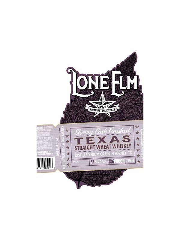 Lone Elm Sherry Cask Finished  Texas Straight Wheat Whiskey