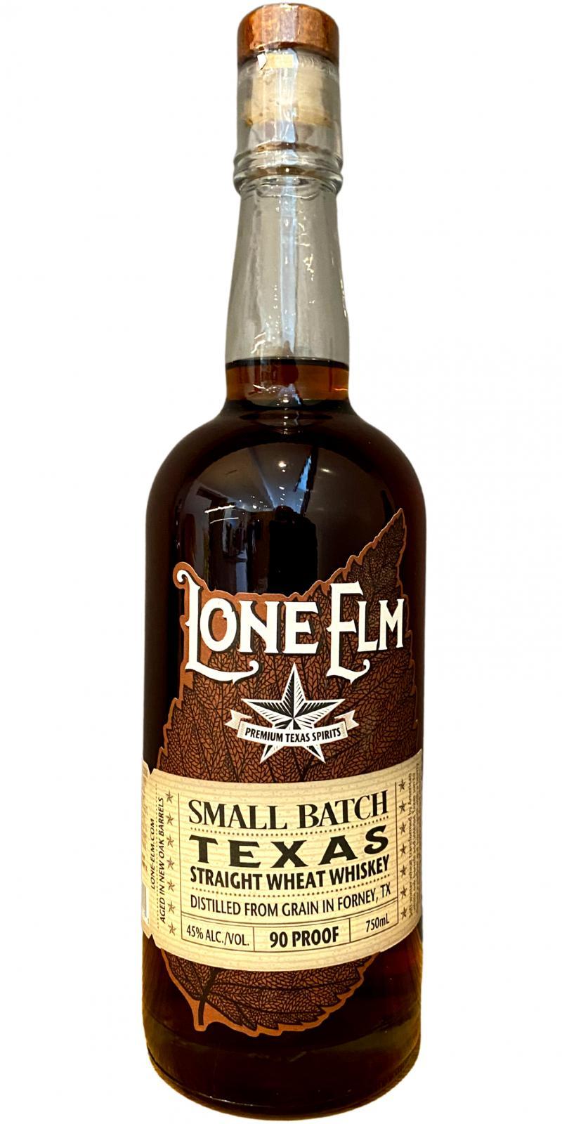 Lone Elm Small Batch  Texas Straight Wheat Whiskey