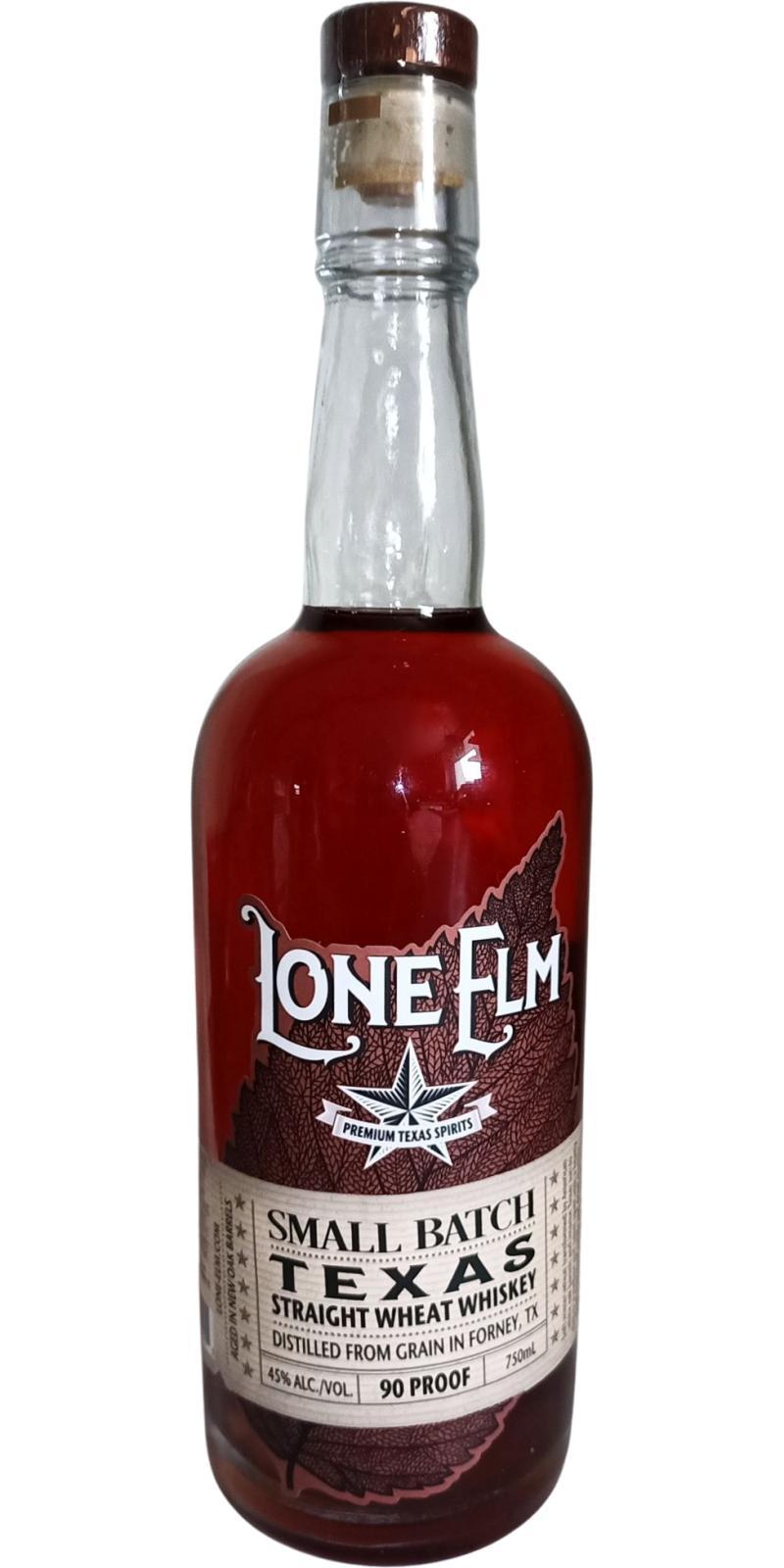 Lone Elm Small Batch  Texas Straight Wheat Whiskey