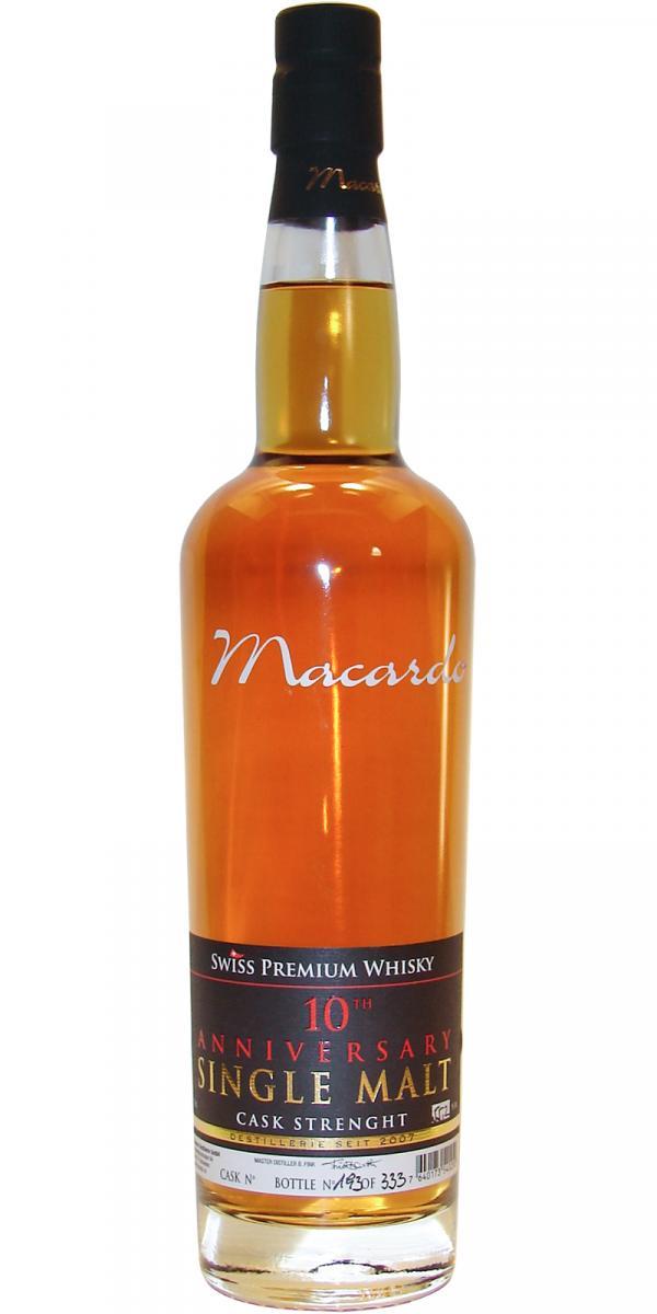 Macardo 10th Anniversary Cask Strength  Limited Edition